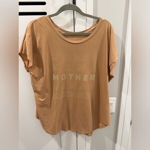 Fighting Eel Crew Neck Tee Tan Size Large